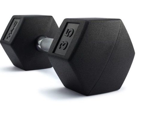 Hex Rubber Coated Dumbbell